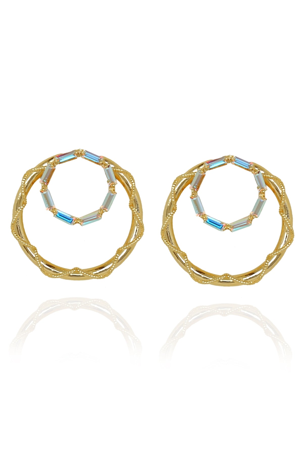 Buy Two Round Hoops For Women Online at ScrollnShops